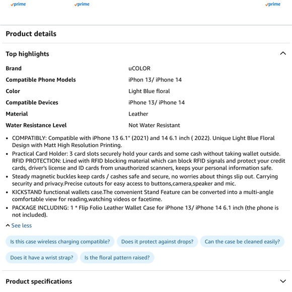 Wallet case/iphone14 - Picture 4 of 4